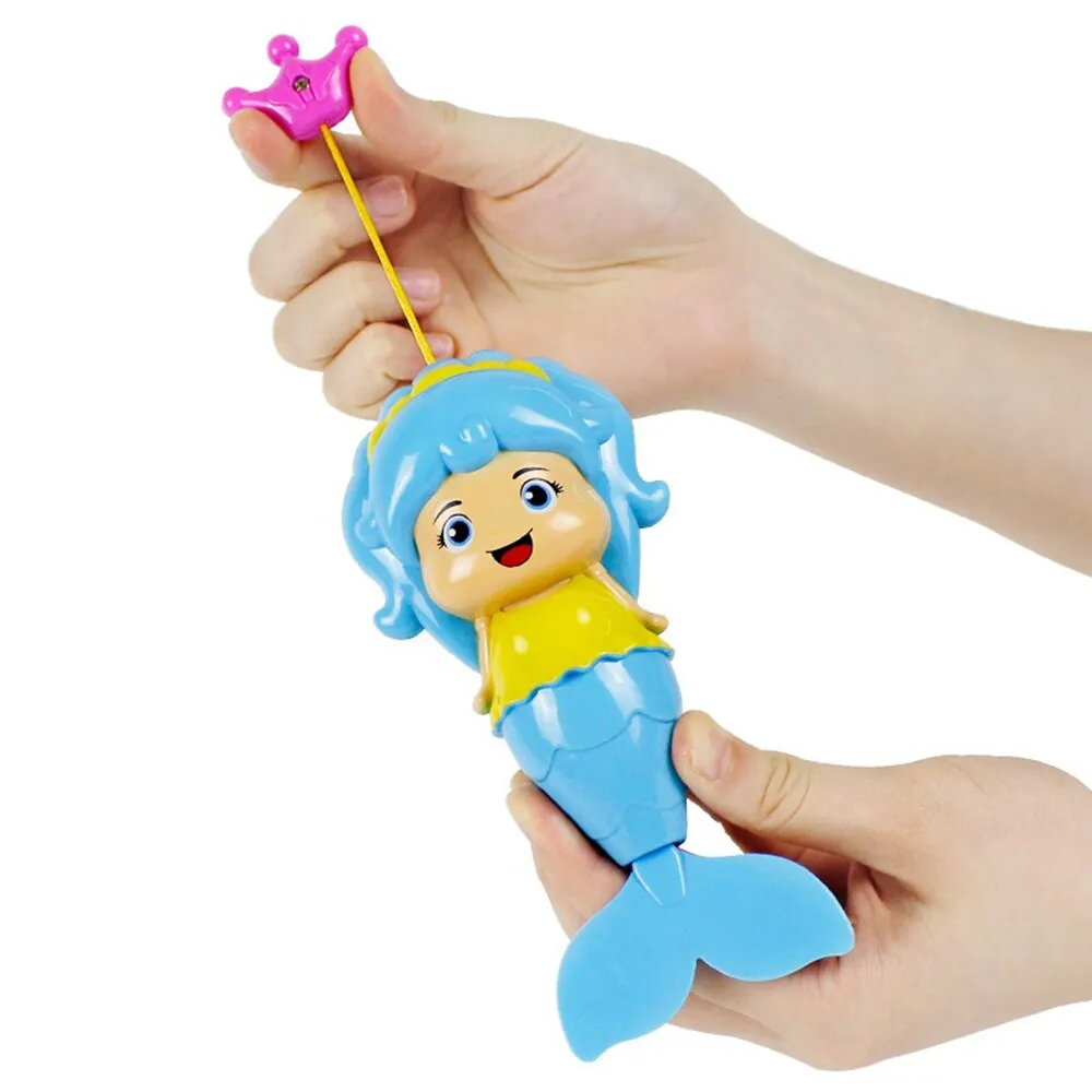 Mermaid Baby Bath Toys Kids Clockwork Swim Wind Up