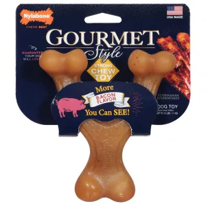 Nylabone Gourmet Style Strong Chew Wishbone Bacon Regular