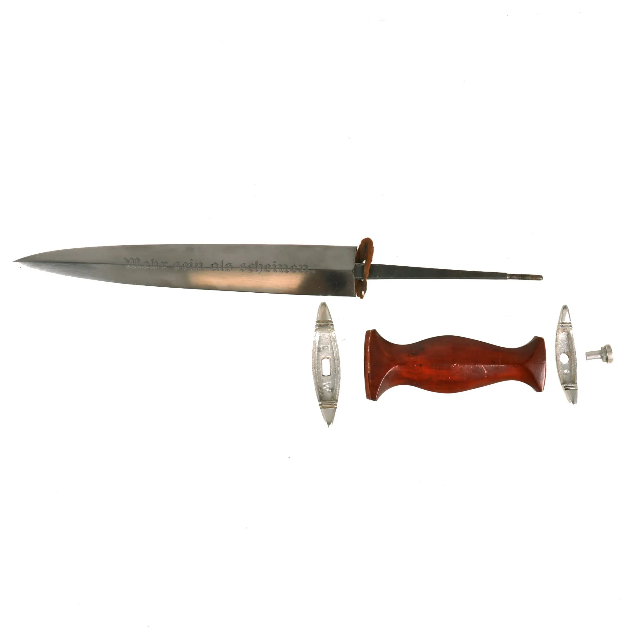 Original German WWII USGI Bring Back NPEA Student Dagger by Karl Burgsmüller of Berlin with Scabbard and Frog