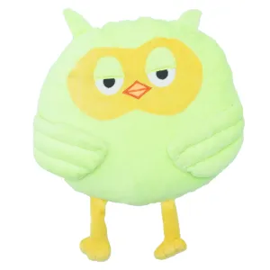 Pet And Parents Owl Cushion Toy for Dogs (Green)