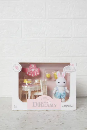 Pink Bay Dreamy Rabbit Dinning Play Set