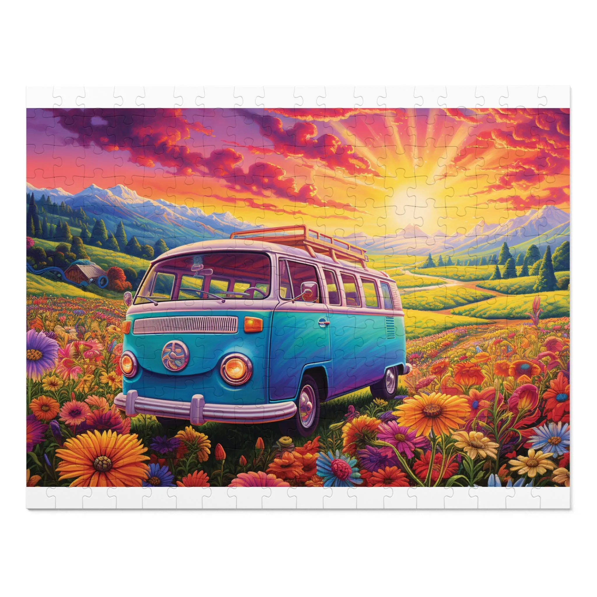 Puzzle, Combi Van, Personalised/Non-Personalised (30, 110, 252, 500,1000-Piece) awd-628