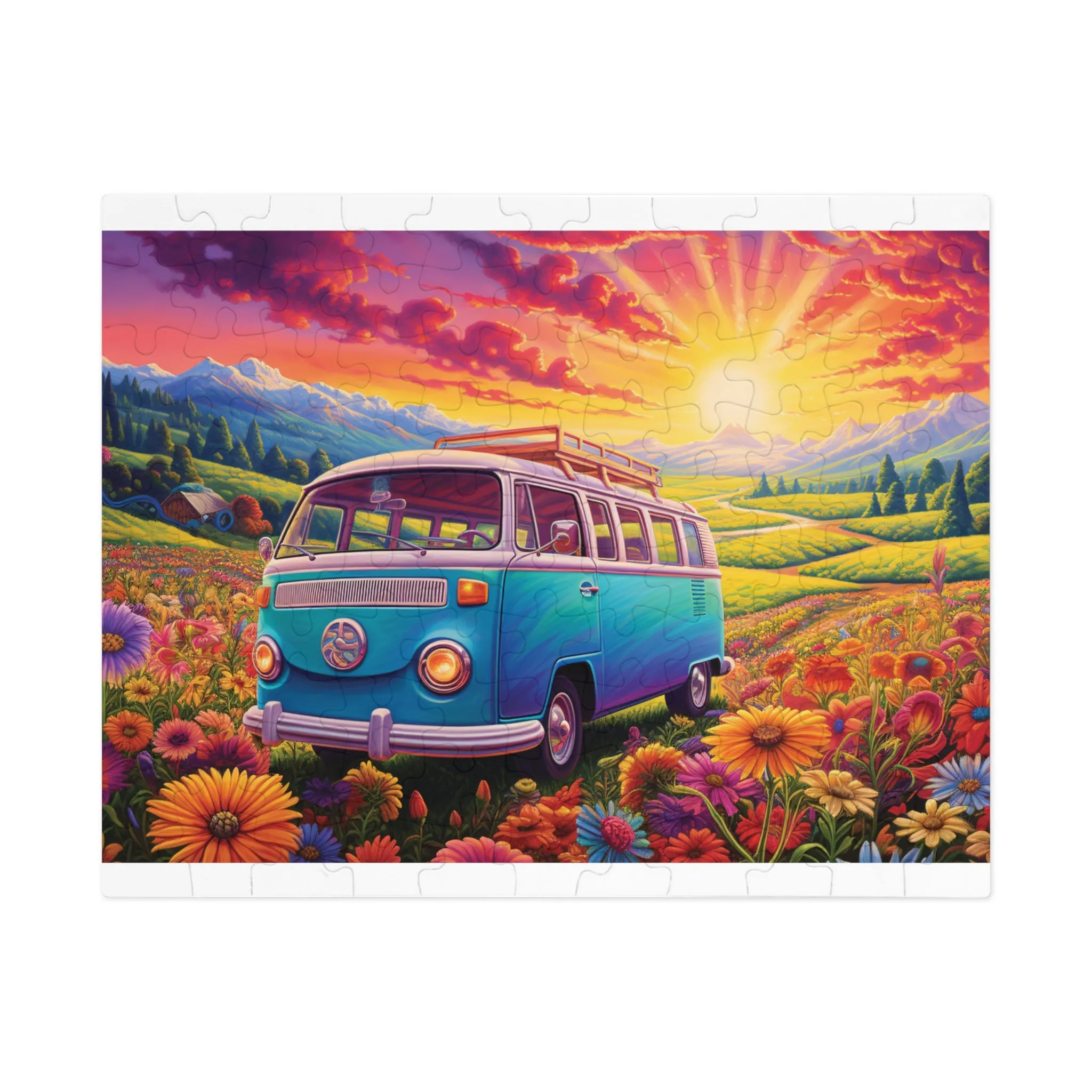 Puzzle, Combi Van, Personalised/Non-Personalised (30, 110, 252, 500,1000-Piece) awd-628