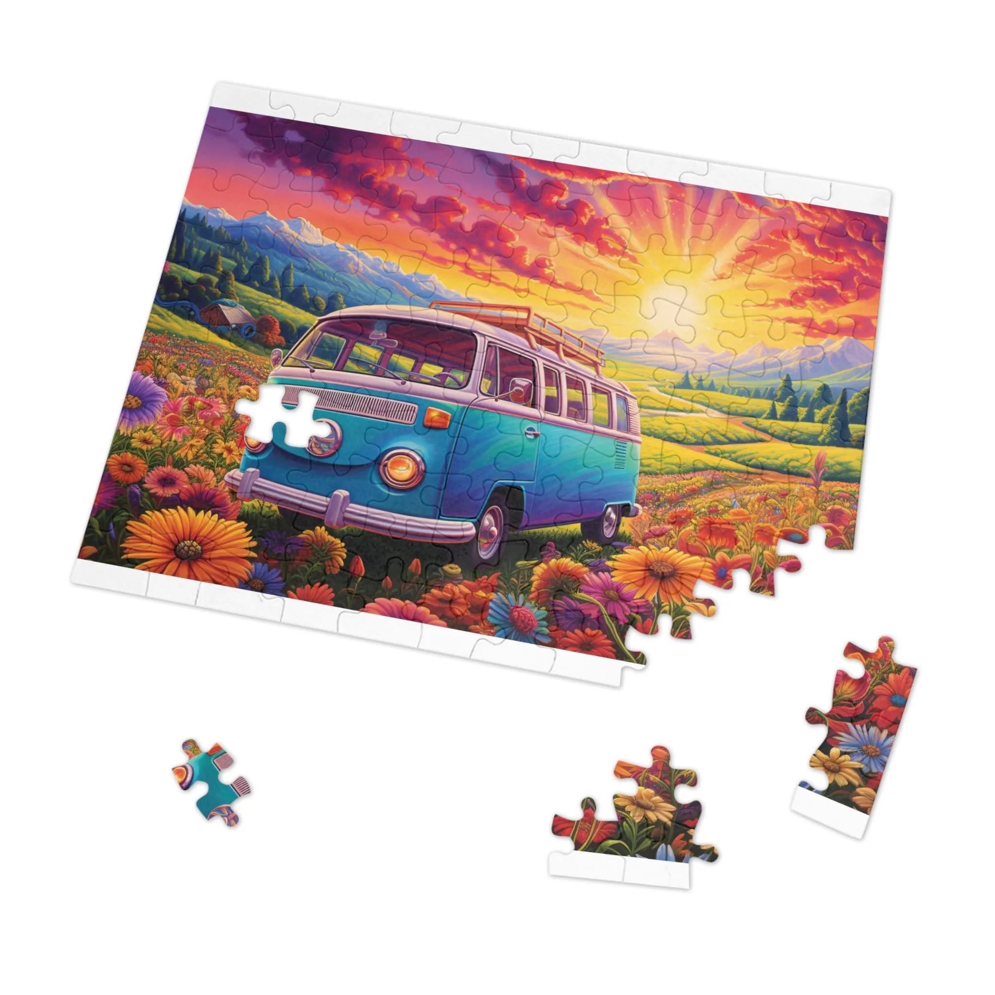 Puzzle, Combi Van, Personalised/Non-Personalised (30, 110, 252, 500,1000-Piece) awd-628