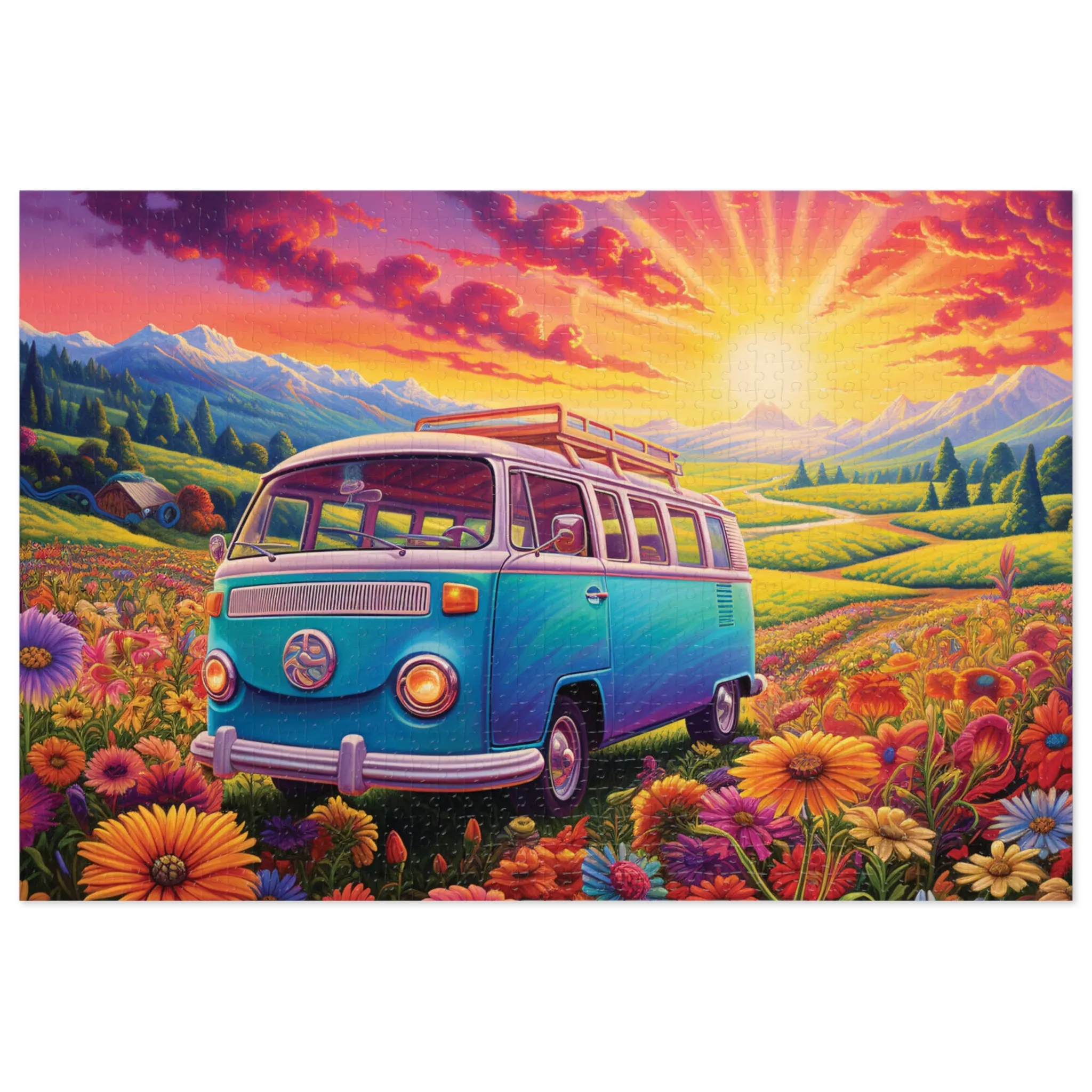 Puzzle, Combi Van, Personalised/Non-Personalised (30, 110, 252, 500,1000-Piece) awd-628