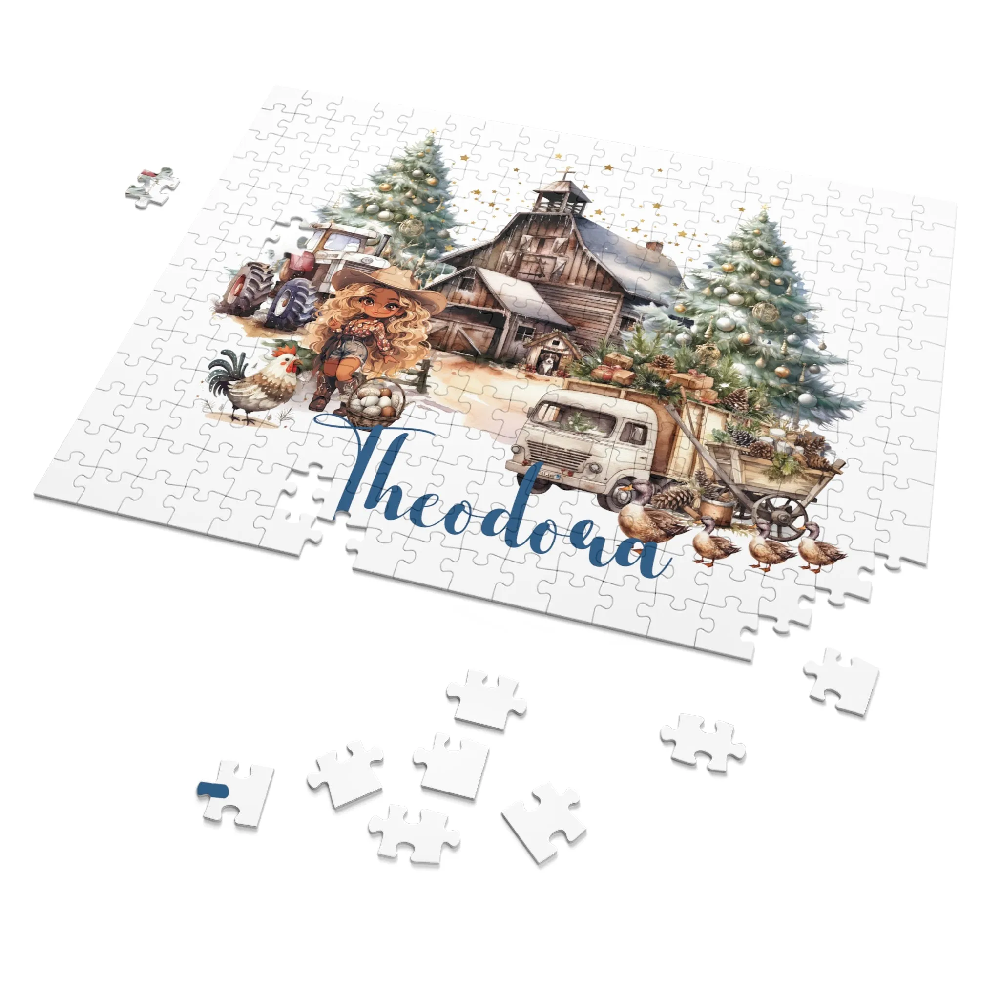 Puzzle, Country Cowgirl, Personalised/Non-Personalised (30, 110, 252, 500,1000-Piece)