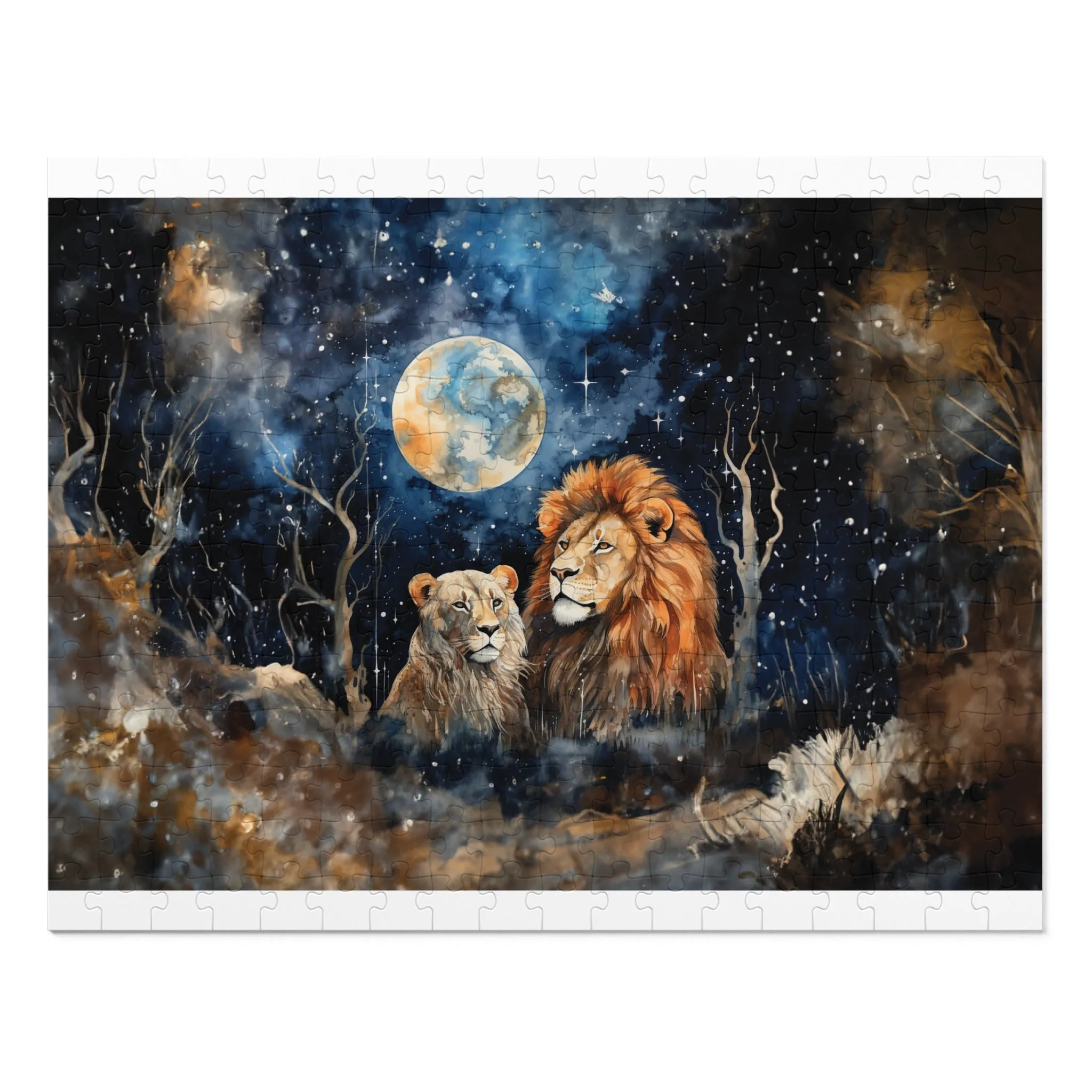 Puzzle, Lions, Personalised/Non-Personalised (30, 110, 252, 500,1000-Piece)