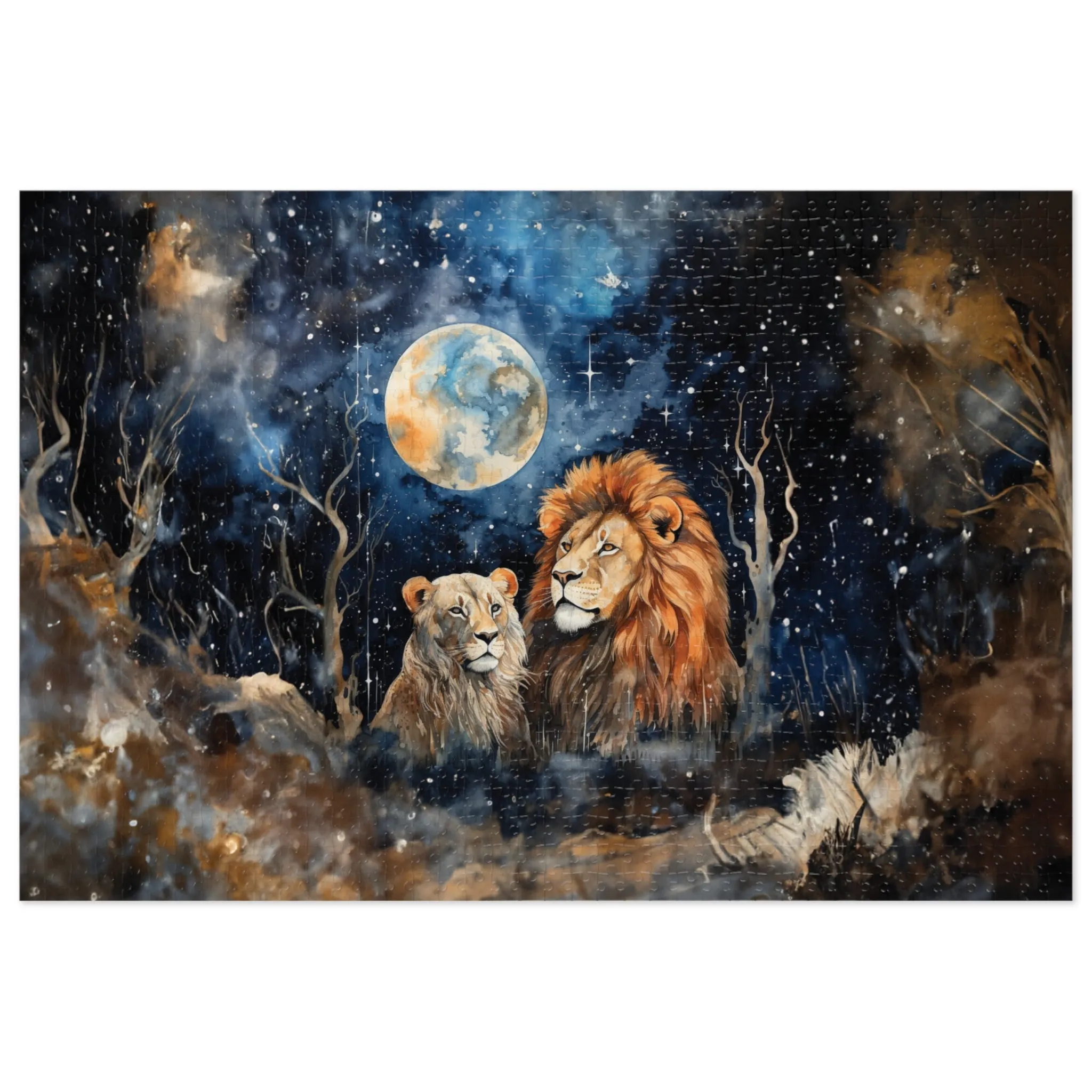 Puzzle, Lions, Personalised/Non-Personalised (30, 110, 252, 500,1000-Piece)