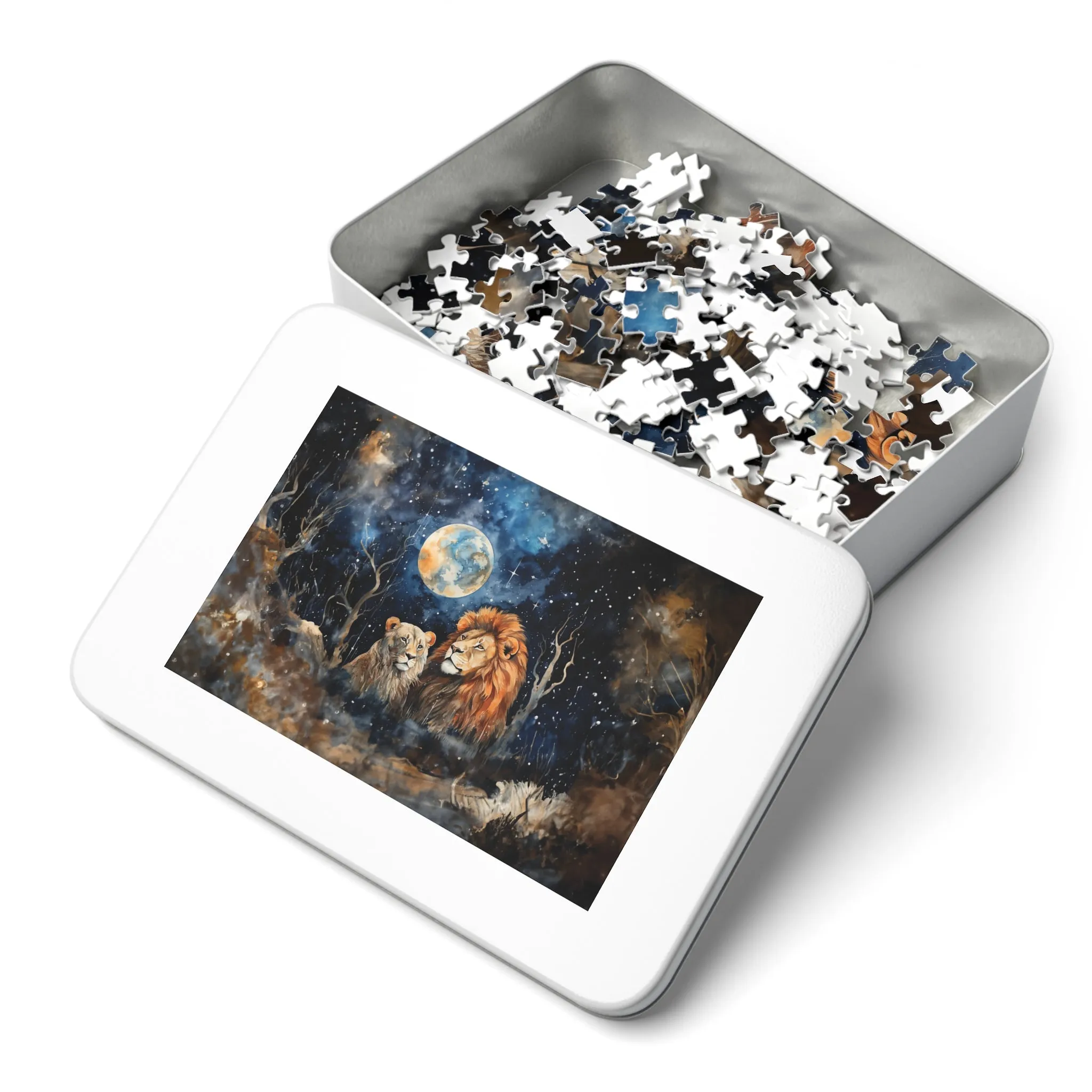 Puzzle, Lions, Personalised/Non-Personalised (30, 110, 252, 500,1000-Piece)