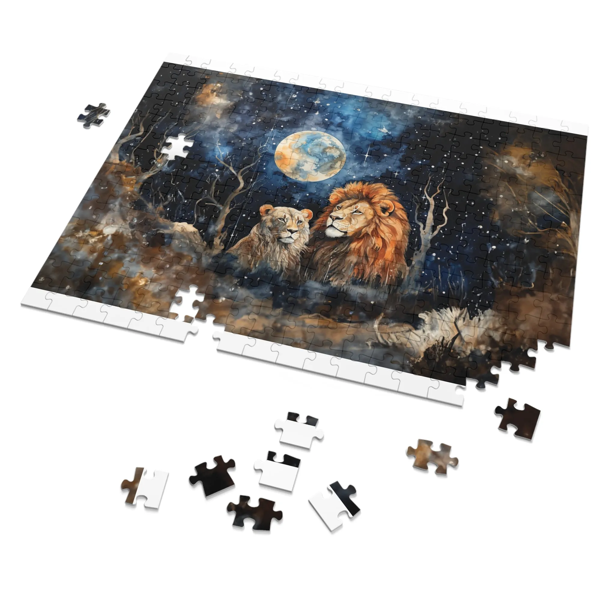 Puzzle, Lions, Personalised/Non-Personalised (30, 110, 252, 500,1000-Piece)