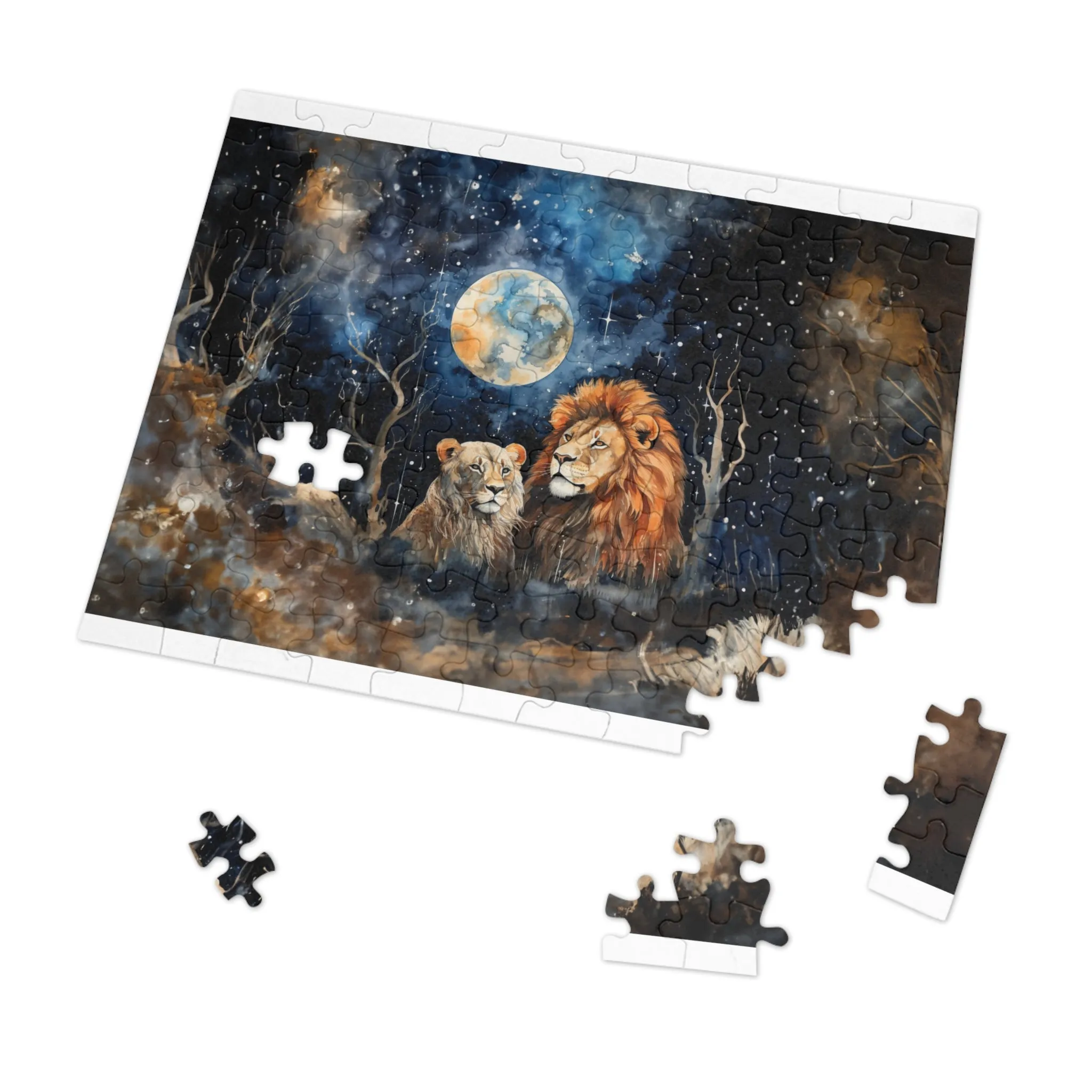 Puzzle, Lions, Personalised/Non-Personalised (30, 110, 252, 500,1000-Piece)