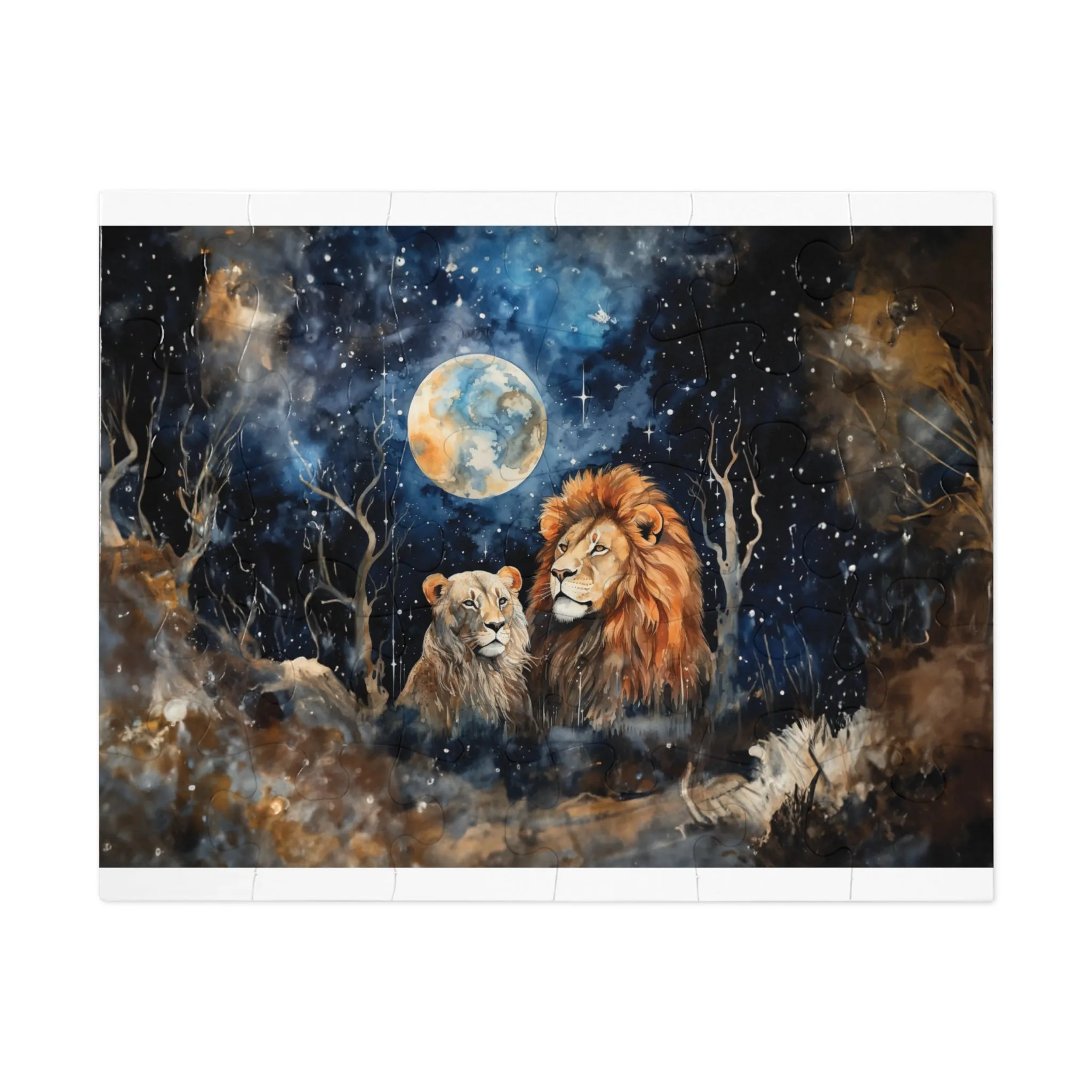 Puzzle, Lions, Personalised/Non-Personalised (30, 110, 252, 500,1000-Piece)