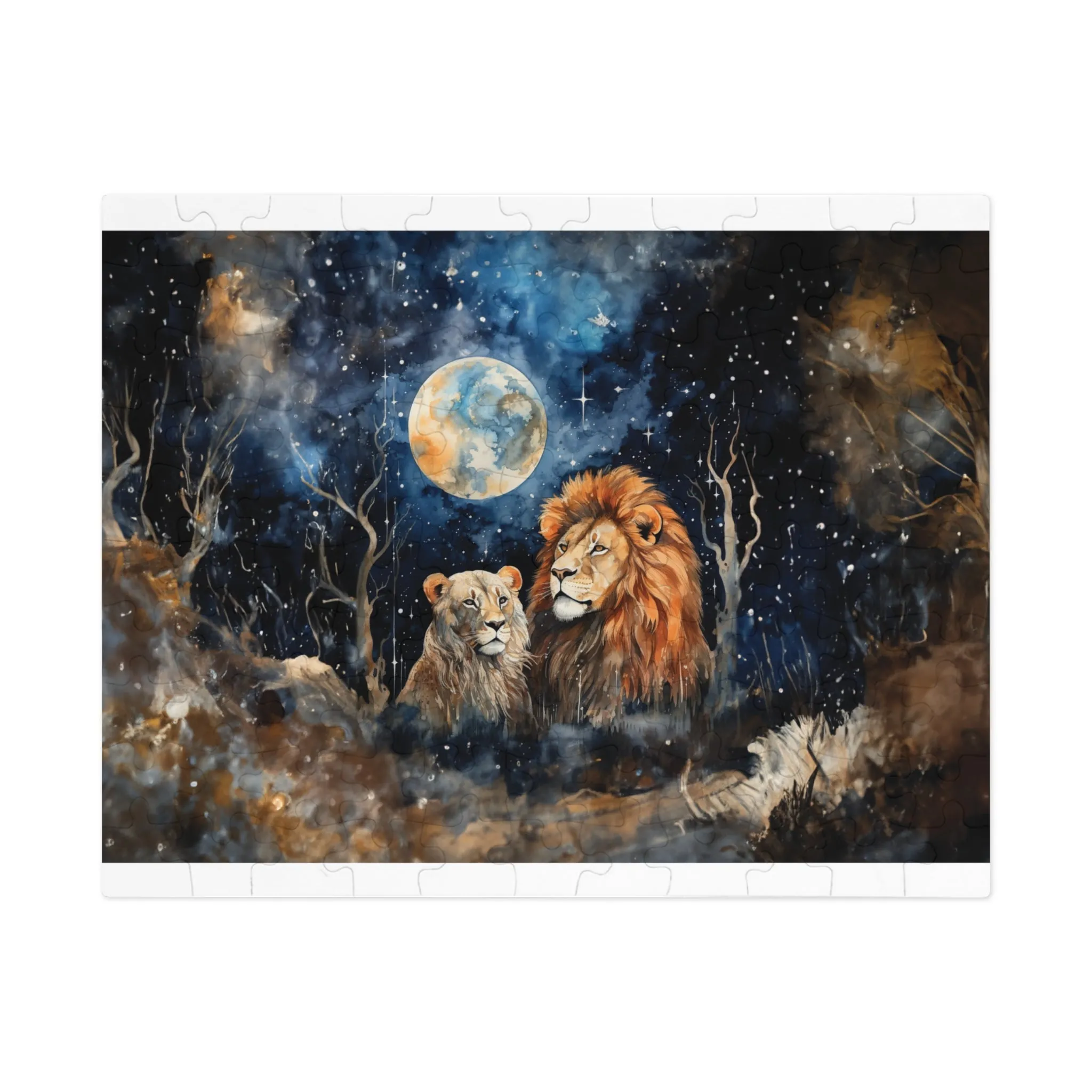 Puzzle, Lions, Personalised/Non-Personalised (30, 110, 252, 500,1000-Piece)