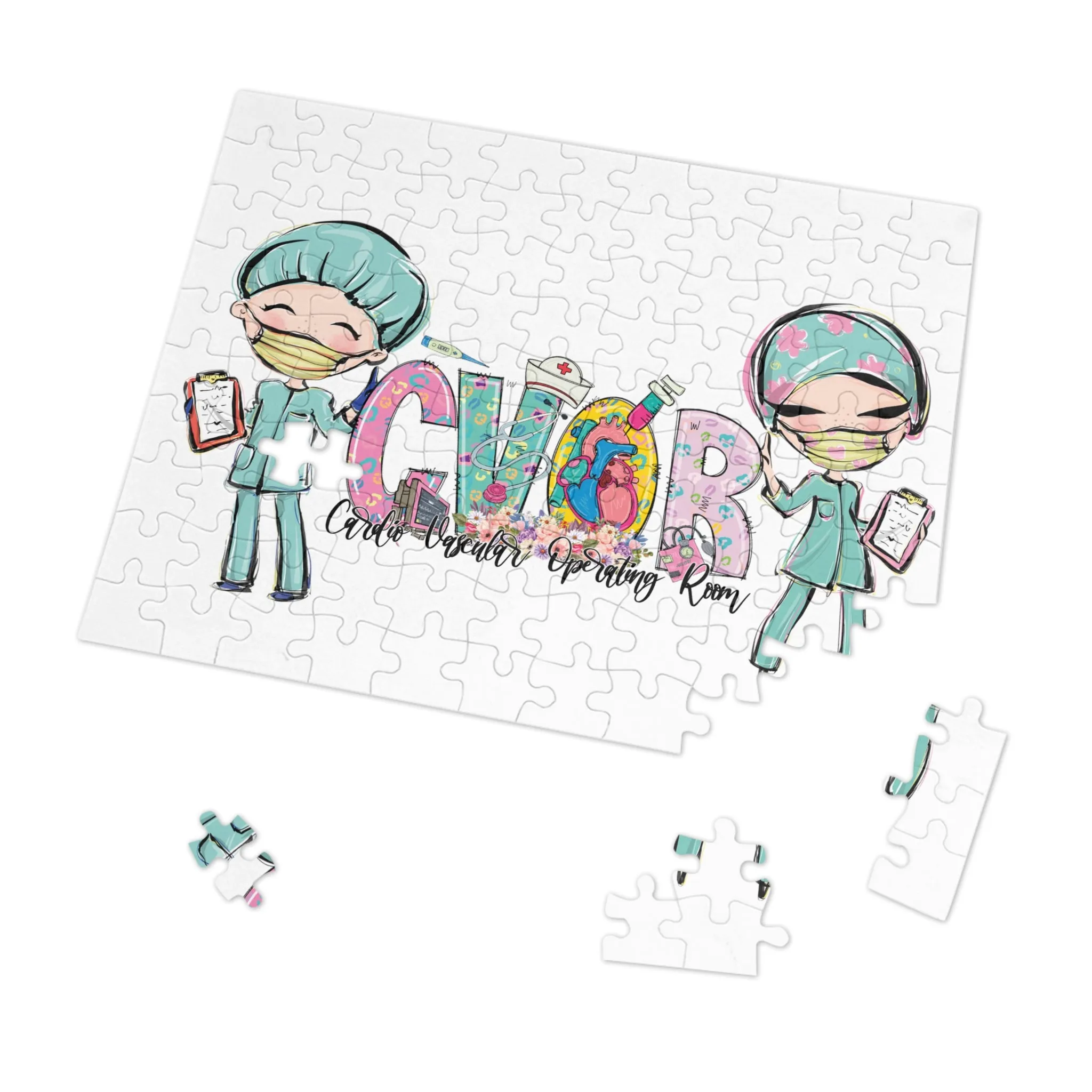 Puzzle, Nurse, CVOR, Personalised/Non-Personalised (30, 110, 252, 500,1000-Piece) awd-620