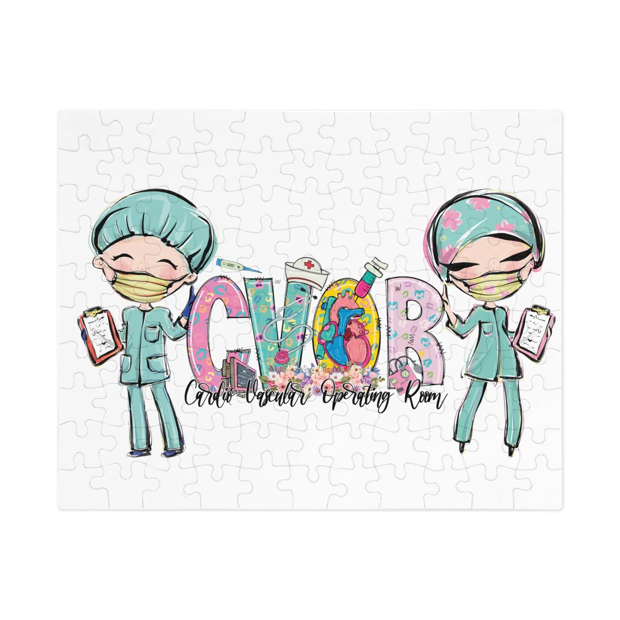 Puzzle, Nurse, CVOR, Personalised/Non-Personalised (30, 110, 252, 500,1000-Piece) awd-620