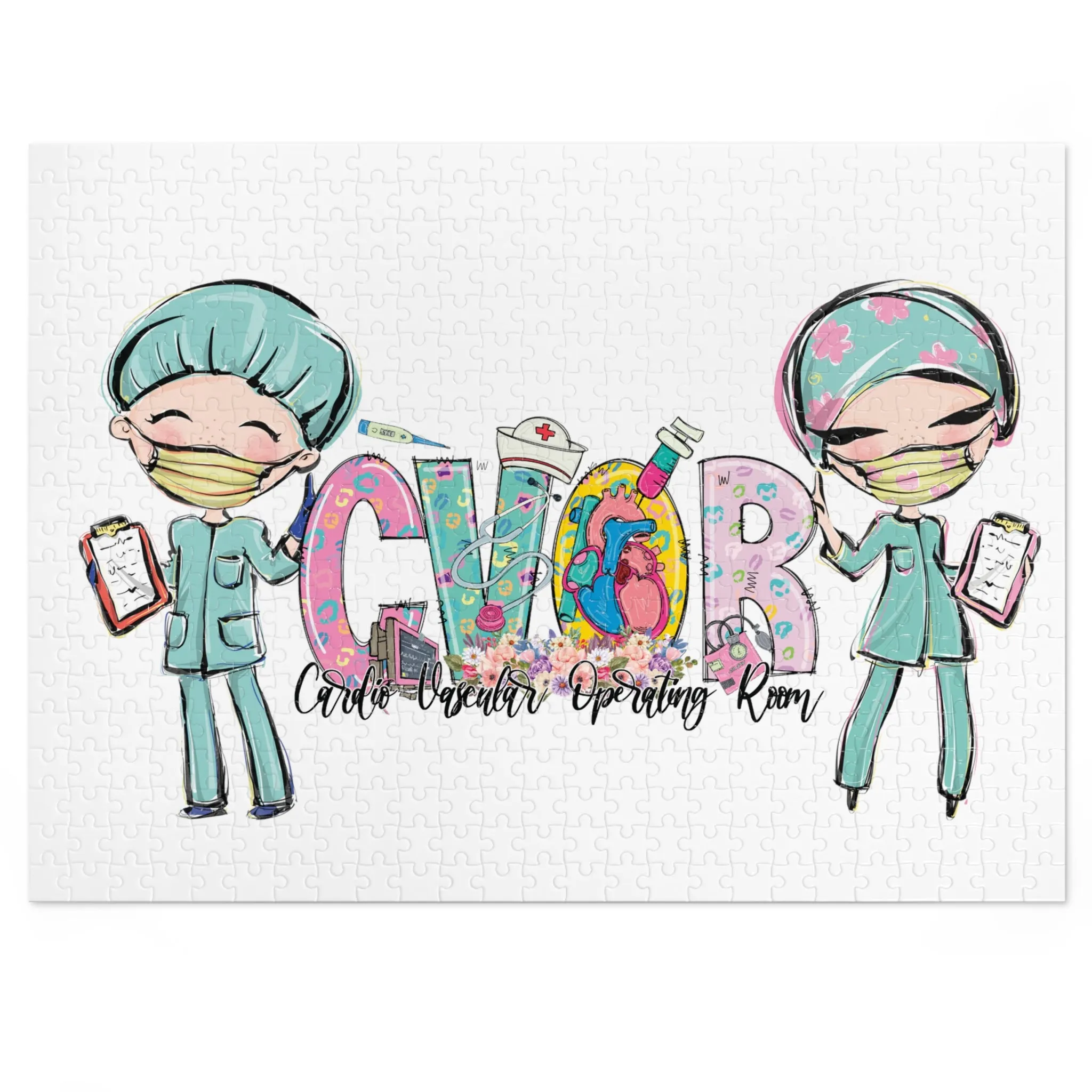 Puzzle, Nurse, CVOR, Personalised/Non-Personalised (30, 110, 252, 500,1000-Piece) awd-620