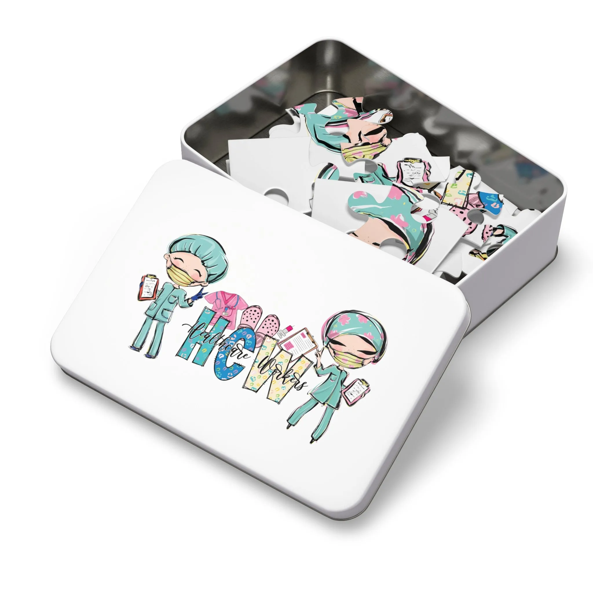 Puzzle, Nurse, Healthcare Worker, Personalised/Non-Personalised (30, 110, 252, 500,1000-Piece) awd-618