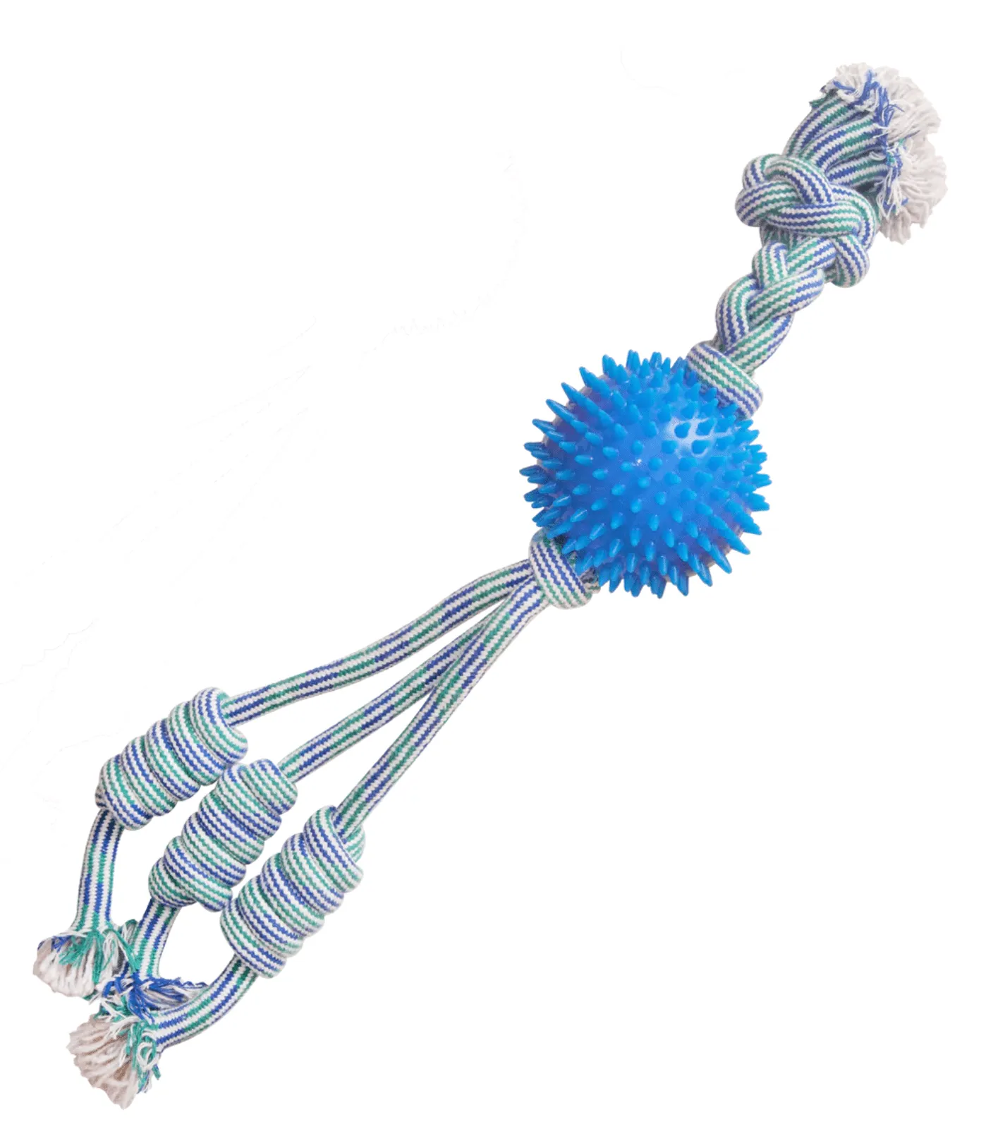 SnugArooz FEEL'N SPIKEY Rope, Spiky Ball & Tug Toy: 22"