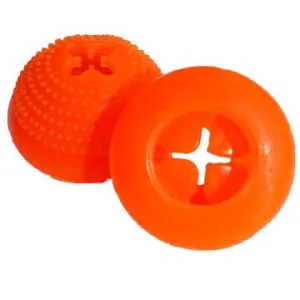 Starmark Small Bento Ball Orange Durable Chew Toy