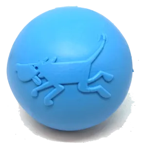 Wag Ball Ultra Durable Synthetic Rubber Chew Toy & Floating Retrieving Toy - Large - Blue