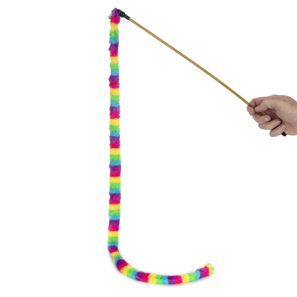 Ware Wild Rainbow Wand Teaser Cat Toy